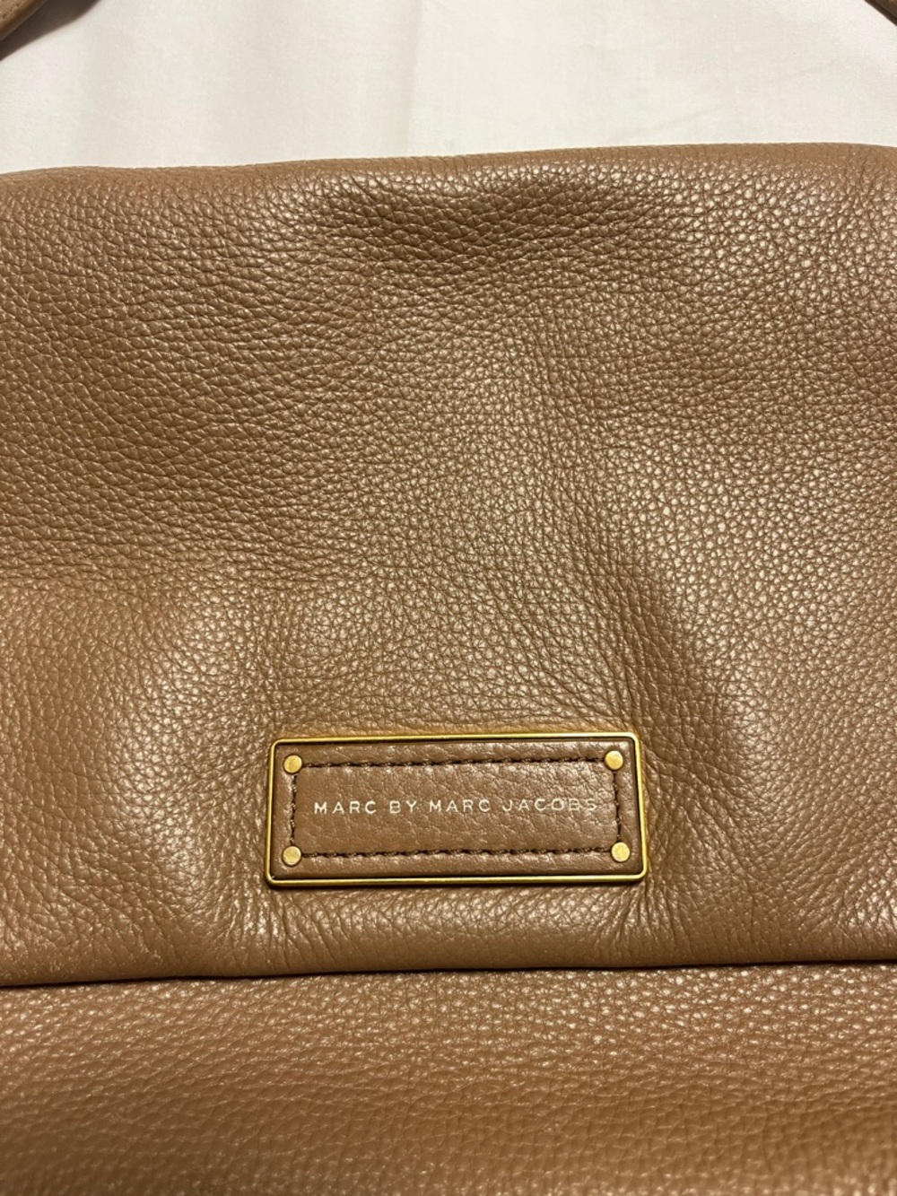 Marc by Marc Jacobs Tan Pebbled Leather Crossbody with Gold Hardware - Picture 2 of 10
